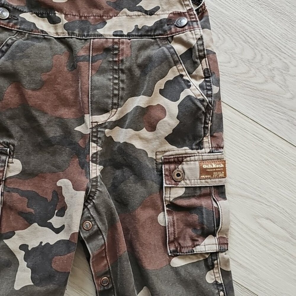 OshKosh Camo Overalls 24 Months - Picture 4 of 6